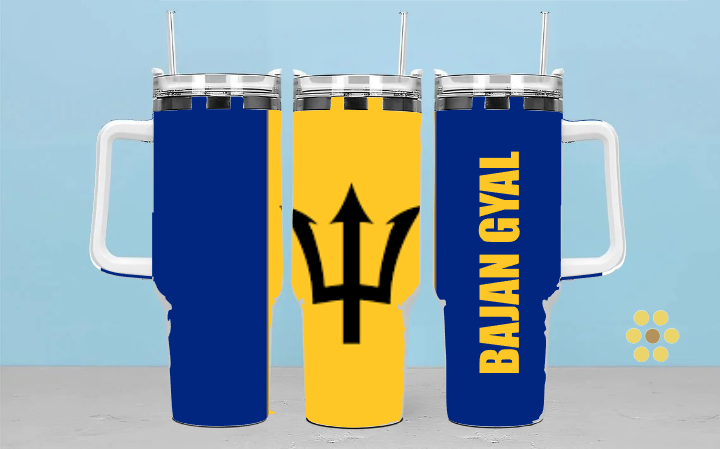 Carnival J'Ouvert Parade Fete Tumblers – Sip in Style with Your Caribbean Flag & Name!