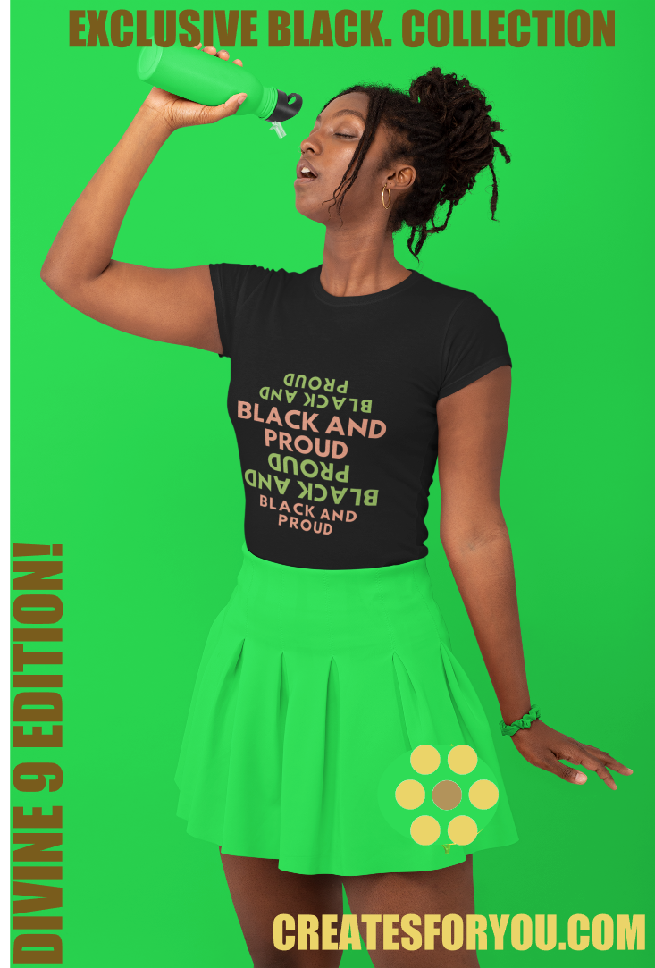 "DIVINE & PROUD" Divine 9 Shirt: Elevate Your Style with Exclusive Black Design