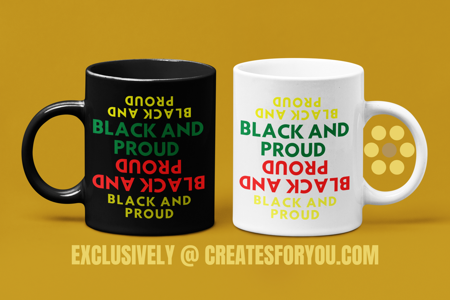 "BLACK&PROUD" Juneteenth Mugs: Empower Every Sip with Black History