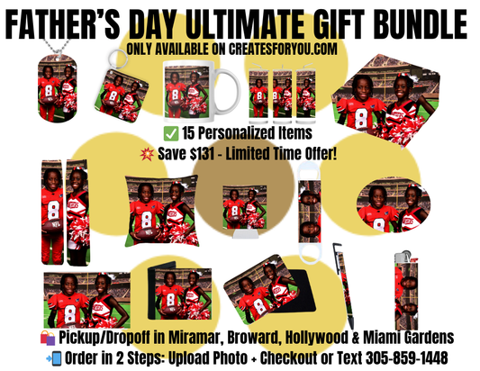 Father’s Day Bundle Personalized Gift Box – Choose 15, 8, or 5 Custom Keepsakes