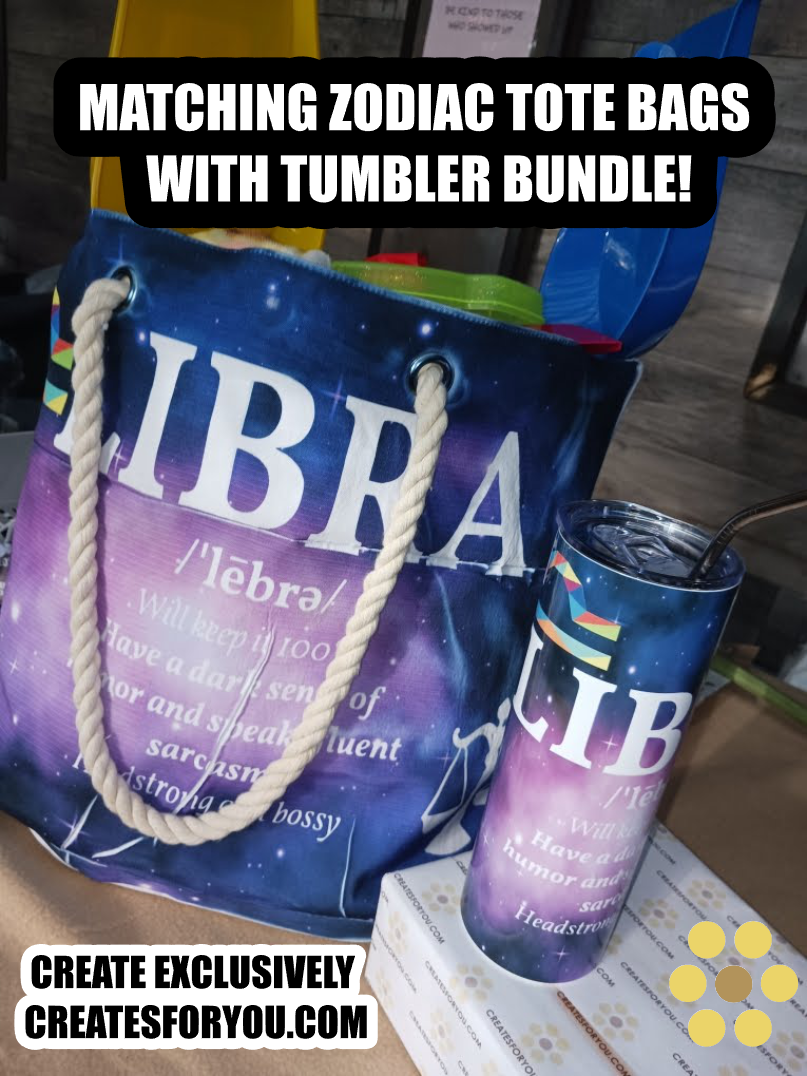 Cosmic Zodiac Tote Bag & Tumbler Bundle