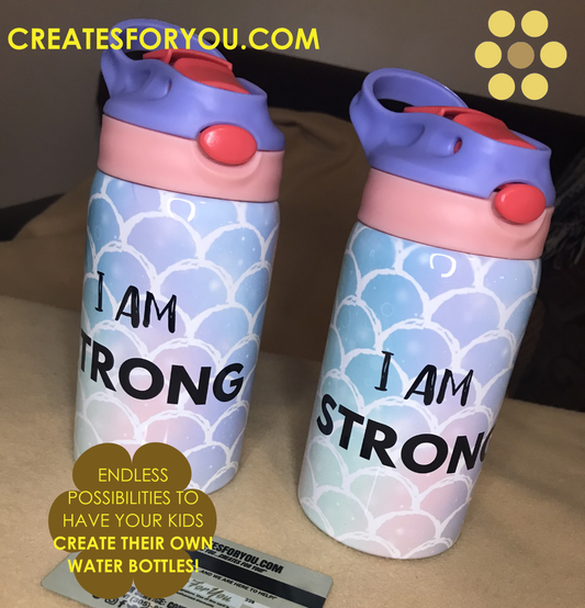 Personalized Kids Affirmation Water Bottle Tumbler